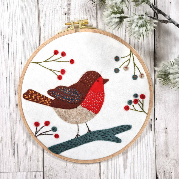 Robin Appliqué Hoop Craft Kit