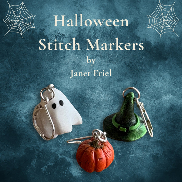Halloween Locking Stitch Markers/Progress Keepers – Set of 3