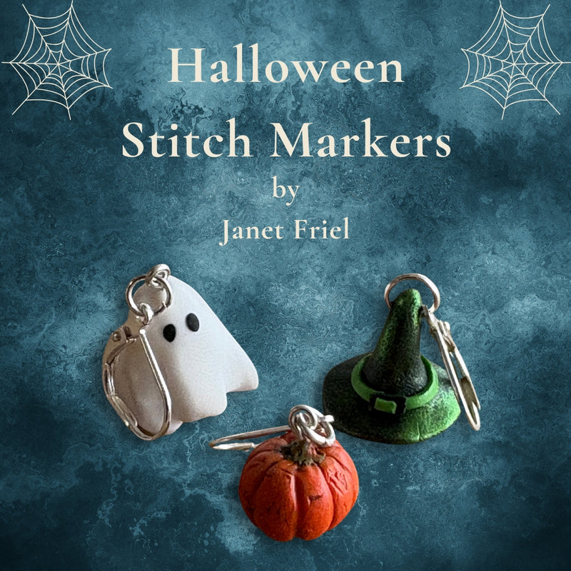 Halloween Locking Stitch Markers/Progress Keepers – Set of 3