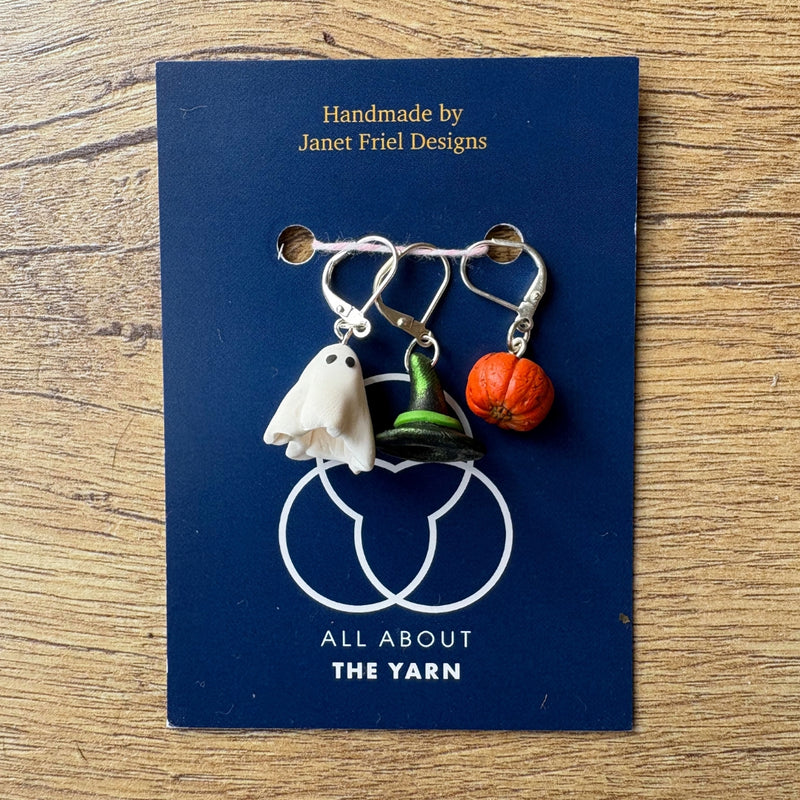 Halloween Locking Stitch Markers/Progress Keepers – Set of 3
