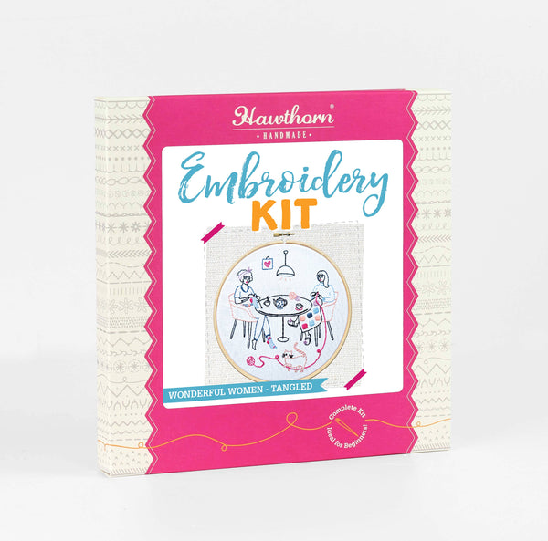 Tangled - Wonderful Women Embroidery Kit Hawthorn Handmade Box