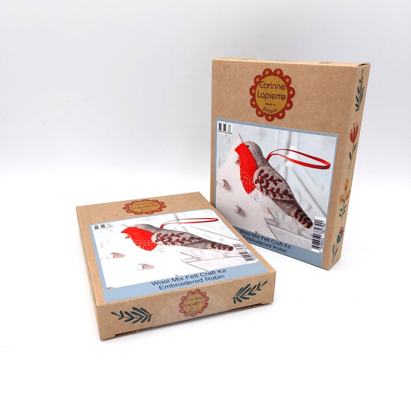 Embroidered Robin Felt Craft Mini Kit