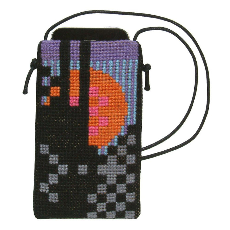 Fru Zippe Woollen Cross Stitch Kit: Sun Phone Case (3 colours available)