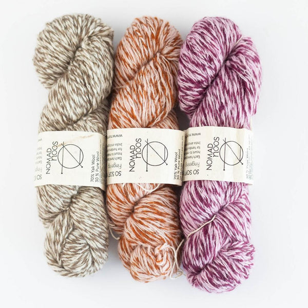 Nomadnoos: So Soft Yak and Satuul Handspun Yarn