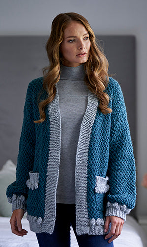 Janoah Bobble Cardigan by Chloe Birch for West Yorkshire Spinners Re:Treat