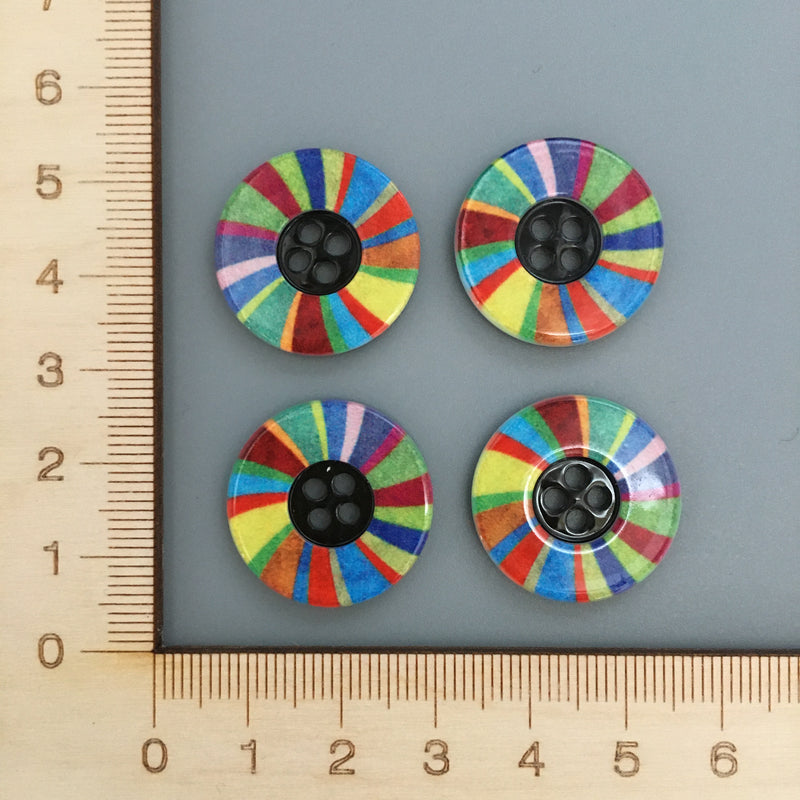 Multicolour "Wheel" Button B023