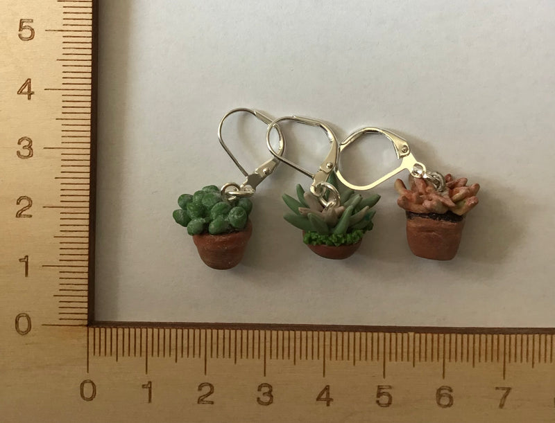 Handmade Stitch Markers by Janet Friel Designs - Succulents