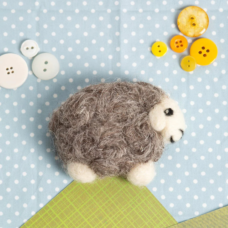 Herdwick Sheep Brooch Needle Felting Kit